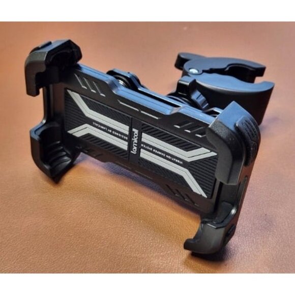 New Motorcycle Phone Mount Holder - [Dual Vibration Dampener] [Anti Shake] - Picture 2 of 3